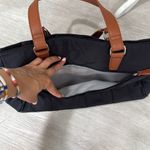 NWOT nylon travel bag with carry on slide in Black Photo 5