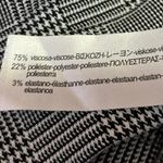 ZARA Black White Plaid Checkered Skinny Slim Fit High Waist Trousers Pants Sz S Photo 4