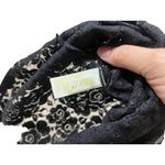 Free People Tryse Black Lace Spaghetti Straps Cropped Camisole Top M Photo 4