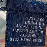 Vintage 90s Cardigan Floral Cable Knit Pattern Pearl Buttons Cotton Ramie Ivory White Size M Photo 9