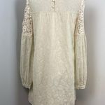 Anthropologie  Ivory Verb Josephine Lace Tunic Long Sleeve Mini Dress Small Photo 5