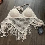 Sans Souci NWT CROCHET HALTER TOP Photo 1