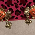 Betsey Johnson - NWT | Fish Earrings W/ Heart Detail - Orange/Crystals Photo 6