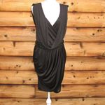 NWT Black Grecian Jersey Dress Black Size M Photo 1