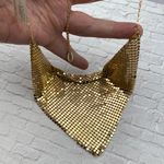Amrita Singh Gold Mesh Bib Bandana Necklace Photo 1