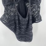 Becca  Swimsuit Size Large One Piece Black Crochet NWT Plunge V-Neck Color Play Photo 13