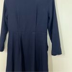 Alaroo Navy Blue Faux Wrap Collared Shirt Dress Photo 9