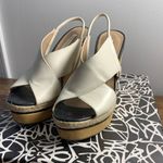 Diane Von Furstenberg  Crisscross Leather Wedge Quiet Luxury Style Photo 3