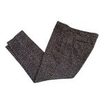 Talbots Hampshire Ankle Pants Womens Size 12 Petites Black Pink Dots Polka Dot Photo 3