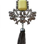 EXPRESS Vintage Look Stone & Rhinestone Pendant Necklace Photo 1