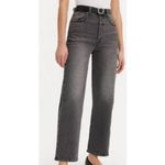 Levi Strauss & CO. Womens Ribcage Ankle Straight Button Fly Jeans Gray Size 27 Photo 3