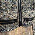 Free People Heart Beeps Boho Knit Cropped Zip Up Sweater Bolero XS Photo 3