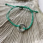 Adjustable “Love You” Hemp Bracelet Green Photo 2
