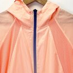 Adidas Neo Studio Womens M Windbreaker Jacket Nectar Peach Full Zip Activewear Pink Size M Photo 5