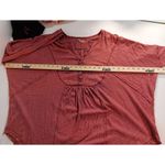 Free People Leo Henley Lg Oversized Long Sleeve Tunic Light Red Vintage... Photo 4
