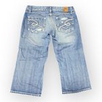 BKE Y2K Stella Low Rise Straight Leg Jean Capris Distressed Women’s 25 Photo 1