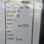 Coca Cola Cropped Top Short Sleeve Graphic Tee Red White Woman's Size Large Photo 8