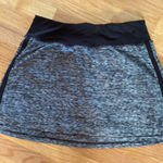 RBX Gray Heathered Athletic‎ Skort Tennis Skirt Gray Black Spacedye Pickleball Size L Photo 0