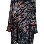Grau Tiedye Grunge Dark Fairy Bohemian Art to Wear Lagenlook Midi Dress Size M/L Black Size M Photo 4