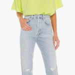 Free People revolve neon green cozy girl bodysuit NWOT fall casual ribbed Photo 0