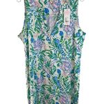 Lilly Pulitzer Dev Dress Womens Size XL Resort White Just A Pinch NWT Green Blue Photo 0