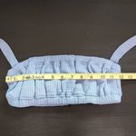 We Wore What  Blue Halter Crop Top Size Medium NWT Tie Neck Halter Top Photo 9