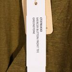 Sanctuary NWT Mercer Button Front Tee GREENSTONE Photo 4