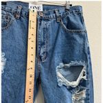 One Teaspoon  Women's Super Baggies Jeans Sz 26‎ Pacifica Blue Tapered Distressed Photo 11