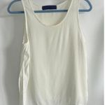 Blue Rain Women's Sleeveless Layered Blouse - White - Size Small Photo 1