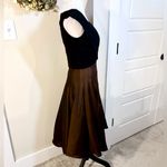 Cache Vintage Caché Fit and Flare Party Dress Stiff Hem Satin Skirt Size 6💛 Photo 4