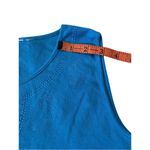 Embroidered Wide Strap Tank Top Boho Bohemian Summer Cotton Wmns Sz Small Blue Photo 10