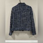 Apt. 9 NWT . Blue. Tweed Jacket With Silver Black White Photo 8