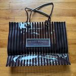 Henri Bendel  Clear Centennial Brown Stripes Tote Photo 0