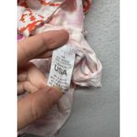 Fresh Produce Orange Pink Batik Cotton Blend Long Sleeve USA Made Size Large Photo 2