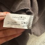 Natural Life  Sylvan Sweatshirt Dress Charcoal Tiered Button Down Long Sleeve L Photo 6