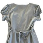 Boyish  Sunrise Blue Button Front Puff Sleeve Denim Mini Dress Size Medium NWT Photo 7