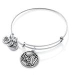 ALEX AND ANI  Because I Love You Silver Bangle Charm Bracelet Photo 0