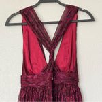 Lulus  Ailey Metallic Pink/Red/Magenta Prom Formal Skater Dress Size XS Photo 7