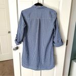 Victoria's Secret Victoria’s Secret Blue Gingham Button-down Shirt Dress Sleepwear Size S Photo 4