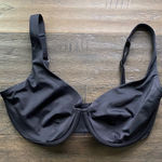 CUUP The Scoop Swim Top Separate Womens Sz 21 (36H / 38G) Black Hook Back Photo 0