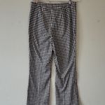 Ann Taylor  The Flare Pant Ginghanm Monochrome Checkered Trousers Size 8 Photo 4