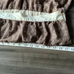 NWOT To The Max Womens Strapless Eyelet Midi Dress in Brown & Cream Size Medium Photo 7