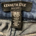 Kenneth Cole Women's Distress Jess Crop Flare Jeans Size US 10 Blue Medium Wash Photo 9