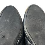 Tory Burch Kaitlin quilted black ballet flats gold round toe 7.5 Photo 6
