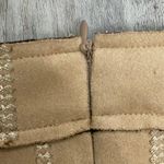 She & Sky Tan Camel Faux Suede Raw Hem Mini Skirt Size Small Photo 9