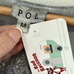 POL  Romantic Ethereal Lace Asymmetrical Tunic Top Size M Gray V-Neck Boho NWT Photo 3