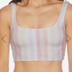 Splendid HEATHER OMBRE STRIPE SWIM BRALETTE/HIGH WAIST BOTTOM SET Photo 3