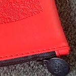 Ipsy Red Faux Leather Cosmetic Glam Bag Photo 7