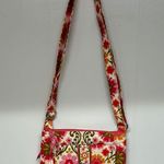 Vera Bradley Folkloric Lizzy Saddle Bag Crossbody Bag Travel Pink Yellow Retro Photo 8
