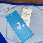 Cupshe Women's  rushed High Waist Bikini Bottoms Size Large Blue Color Photo 4